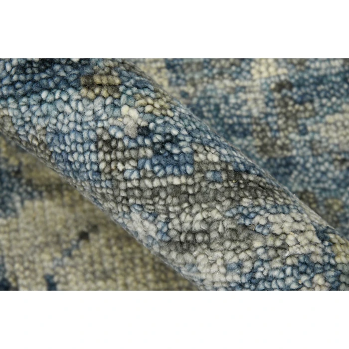 Amer Willow Mesa Blue Hand-knotted Wool Area Rug 2'x3'