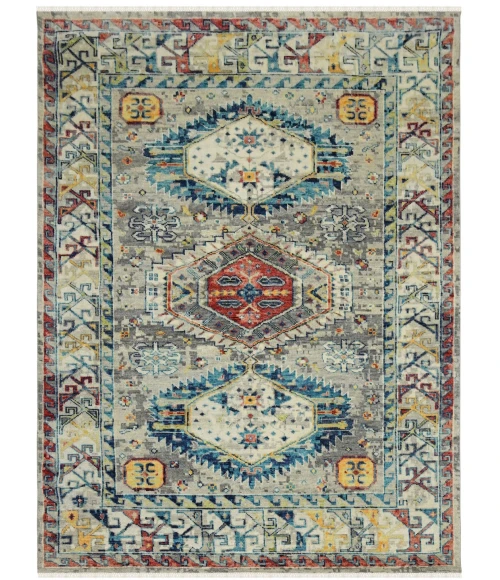 Amer Willow Mesa Multicolor Hand-knotted Wool Area Rug 8'x10'