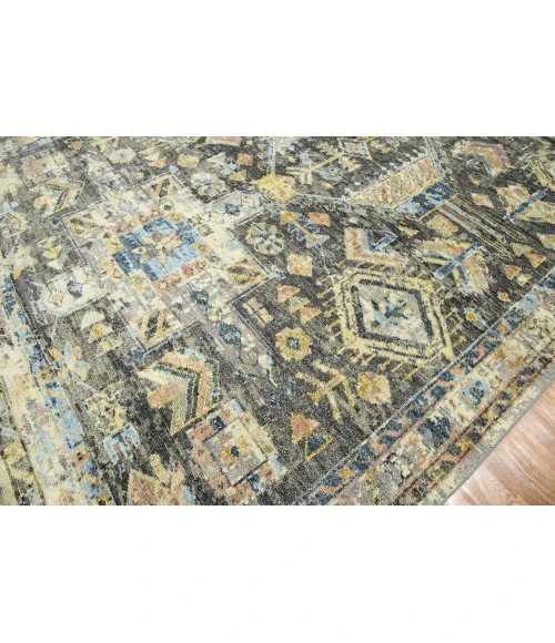 Amer Willow Greenlee Gray Hand-knotted Wool Area Rug 9'x12'