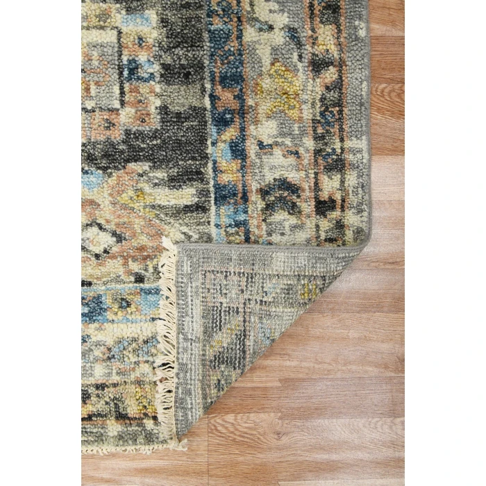 Amer Willow Greenlee Gray Hand-knotted Wool Area Rug 2'x3'
