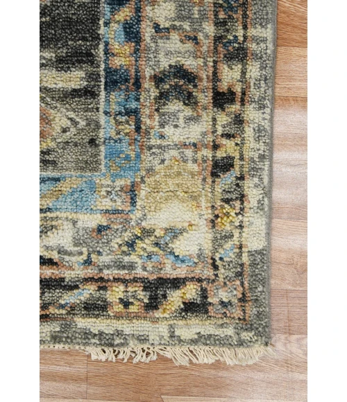 Amer Willow Greenlee Gray Hand-knotted Wool Area Rug 9'x12'
