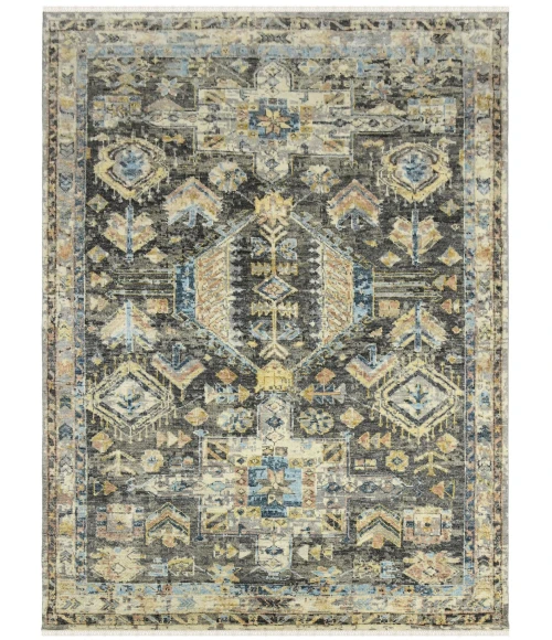 Amer Willow Greenlee Gray Hand-knotted Wool Area Rug 9'x12'