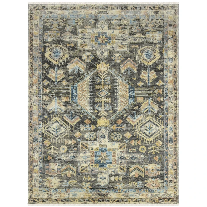 Amer Willow Greenlee Gray Hand-knotted Wool Area Rug 2'x3'