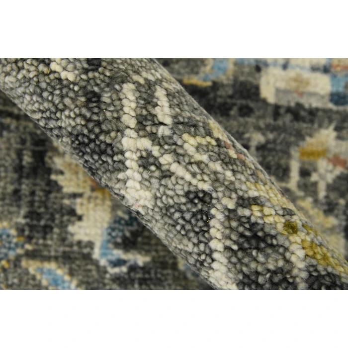 Amer Willow Greenlee Gray Hand-knotted Wool Area Rug 2'x3'