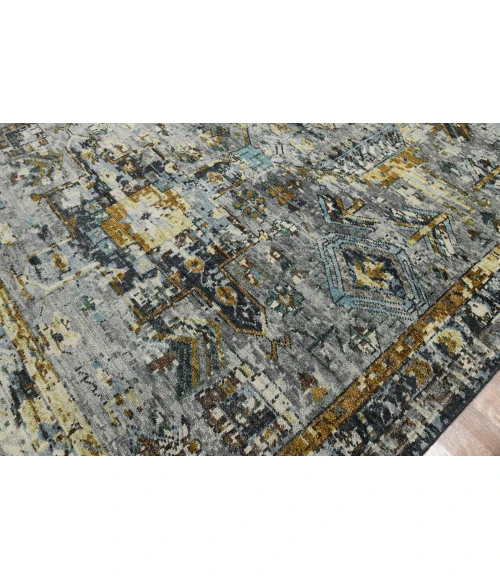 Amer Willow Greenlee Multicolor Hand-knotted Wool Area Rug 8'x10'