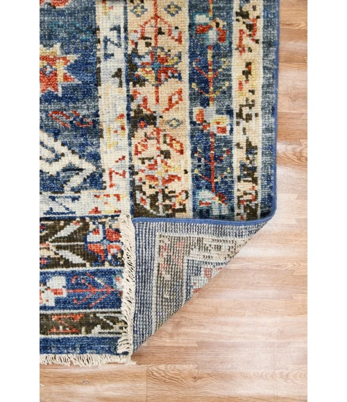 Amer Willow Mohave Blue Hand-knotted Wool Area Rug 9'x12'
