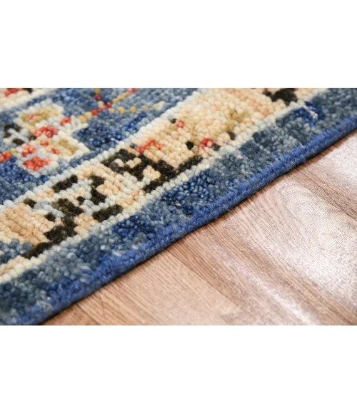 Amer Willow Mohave Blue Hand-knotted Wool Area Rug 9'x12'