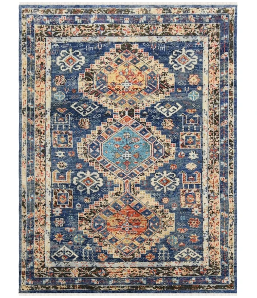 Amer Willow Mohave Blue Hand-knotted Wool Area Rug 9'x12'