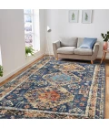 Amer Willow Mohave Blue Hand-knotted Wool Area Rug 9'x12'