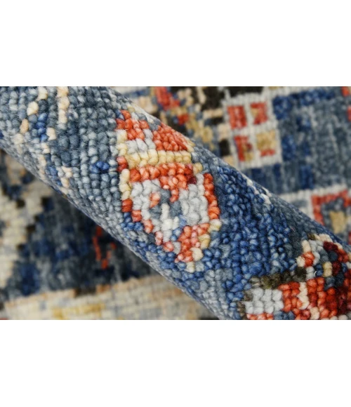 Amer Willow Mohave Blue Hand-knotted Wool Area Rug 9'x12'