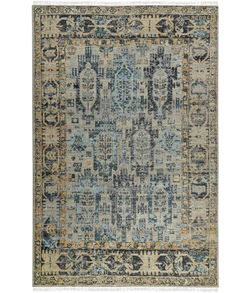 Amer Willow Beige/Aqua WIL-9 9ft. x 12ft. Rect. Rug