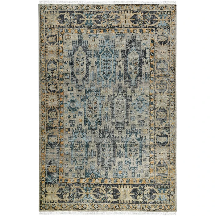 Amer Willow Beige/Aqua WIL-9 2ft. x 3ft. Rect. Rug