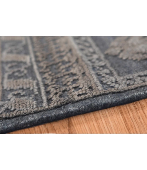 Amer Winslow Tipton Dark Blue Hand-Knotted Wool Blend Area Rug 2'x3'