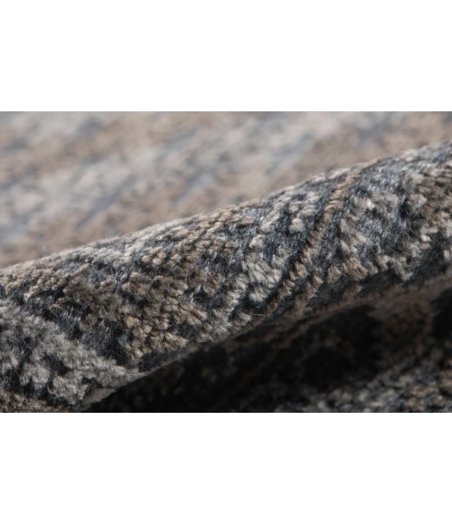 Amer Winslow Tipton Dark Blue Hand-Knotted Wool Blend Area Rug 2'x3'