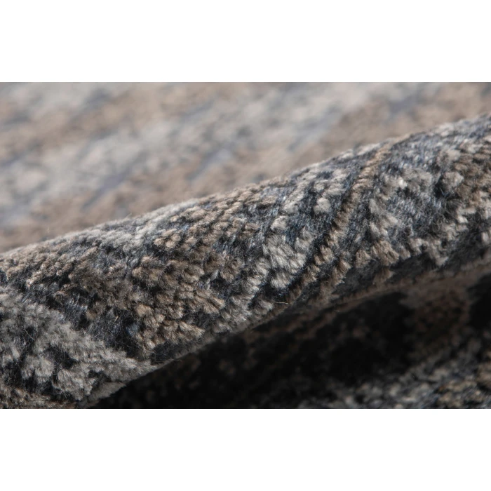 Amer Winslow Tipton Dark Blue Hand-Knotted Wool Blend Area Rug 2'x3'