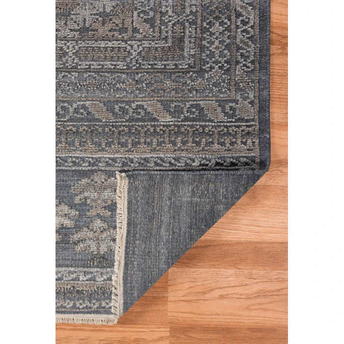 Amer Winslow Tipton Dark Blue Hand-Knotted Wool Blend Area Rug 2'x3'