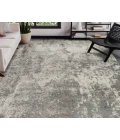 Yasmin Acy Gray/Beige Abstract Polyester Area Rug