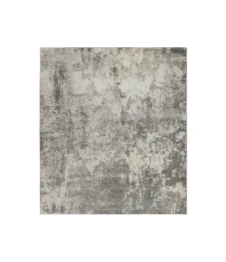 Amer Yasmin Acy Gray/Beige Abstract Polyester Rug 9' x 13'