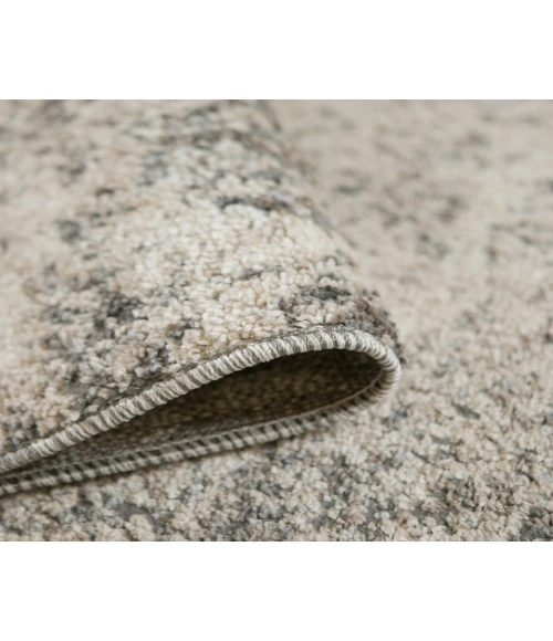 Yasmin Acy Gray/Beige Abstract Polyester Area Rug