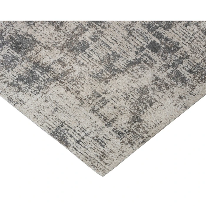 Yasmin Clarise Beige Abstract Polyester Area Rug
