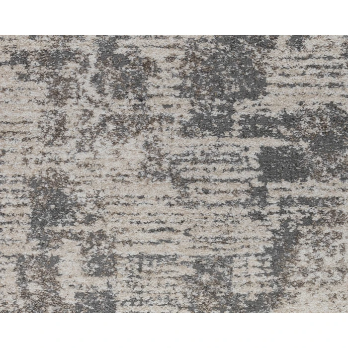 Yasmin Clarise Beige Abstract Polyester Area Rug