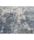Yasmin Acy Light Blue Abstract Polyester Area Rug