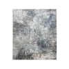 Amer Yasmin Deva Blue/Gray Abstract Polyester Rug 5'3" x 7'3"