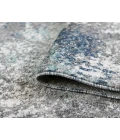 Yasmin Deva Blue/Gray Abstract Polyester Area Rug