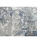 Yasmin Deva Blue/Gray Abstract Polyester Area Rug