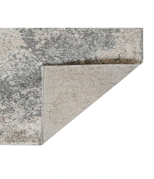 Yasmin Ester Cream Abstract Polyester Area Rug