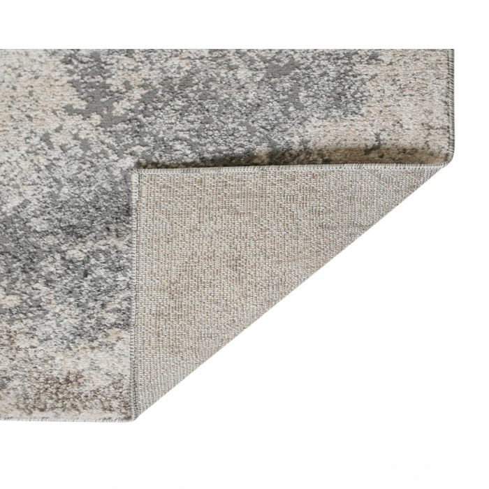 Yasmin Ester Cream Abstract Polyester Area Rug