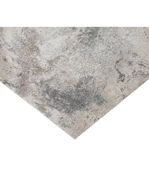 Yasmin Ester Cream Abstract Polyester Area Rug