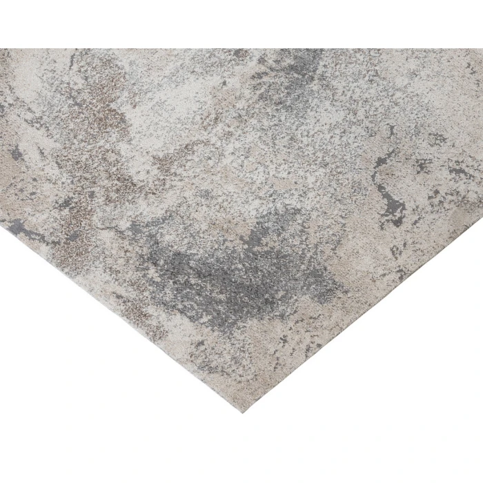 Yasmin Ester Cream Abstract Polyester Area Rug