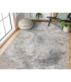 Amer Yasmin Ester Cream Abstract Polyester Rug 9' x 13'