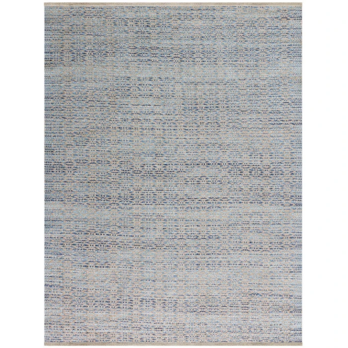 Amer Zola Parquet Blue Jute/Rayon Flatweave Area Rug 8'x10'