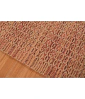 Amer Zola Parquet Red/Yellow Jute/Rayon Flatweave Area Rug 8'x10'