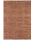 Amer Zola Parquet Red/Yellow Jute/Rayon Flatweave Area Rug 8'x10'