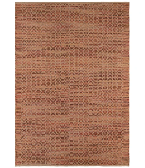 Amer Zola Parquet Red/Yellow Jute/Rayon Flatweave Area Rug 8'x10'
