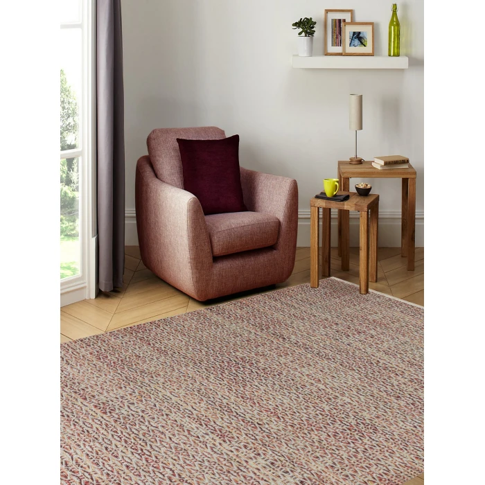 Amer Zola Parquet Red/Yellow Jute/Rayon Flatweave Area Rug 8'x10'