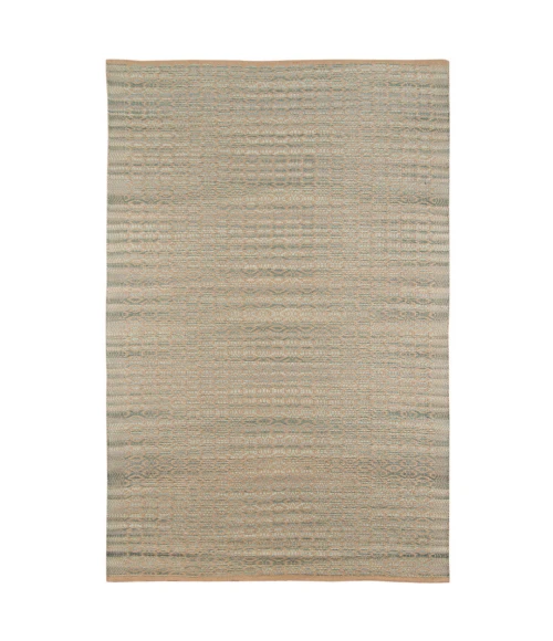 Amer Zola Parquet Light Blue Jute/Rayon Flatweave Area Rug 5'x8'
