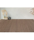 Amer Zola Parquet Black/Tan Jute/Rayon Flatweave Area Rug 5'x8'