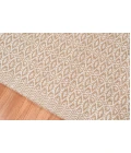 Amer Zola Parquet White/Tan Jute/Rayon Flatweave Area Rug 5'x8'