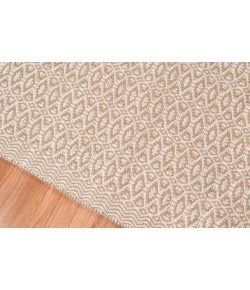 Amer Zola ZOL-7 Parquet White/Tan Rug 8 ft. X 10 ft. Rectangle