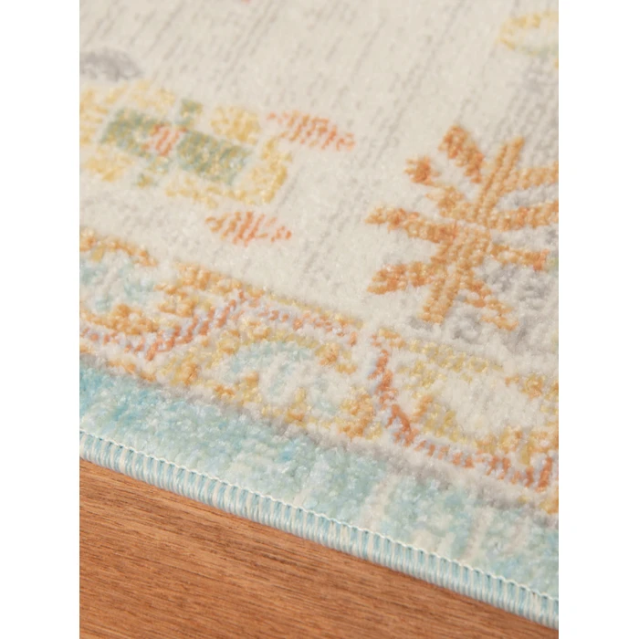 Amer Bohemian Gretna Indoor/Outdoor Aqua Area Rug 7'9"x9'9"
