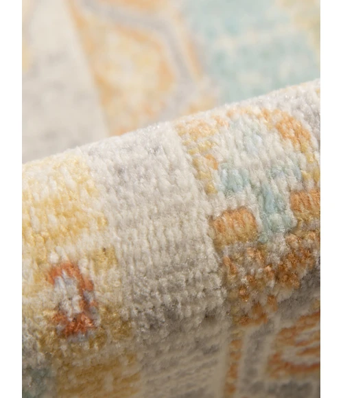 Amer Bohemian Gretna Indoor/Outdoor Aqua Area Rug 2'x3'