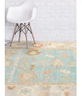 Amer Bohemian Gretna Indoor/Outdoor Aqua Area Rug 2'x3'