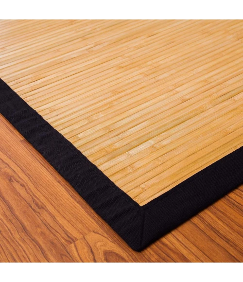 Anji Mountain 2' x 3' Contemporary Natural Bamboo Rug