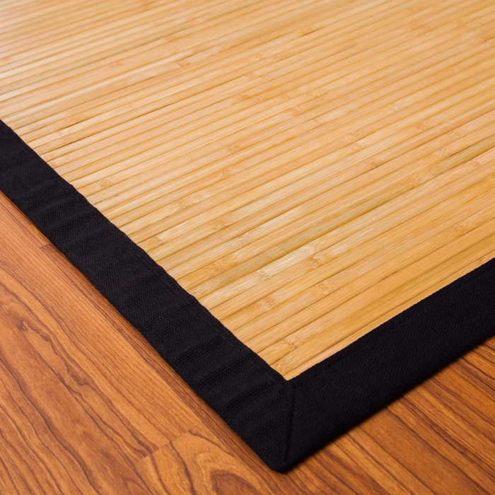 Anji Mountain 7' x 10' Contemporary Natural Bamboo Rug