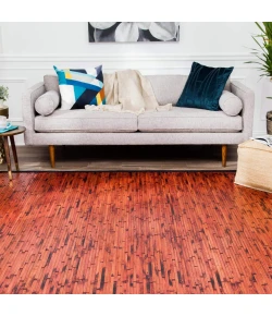 Anji Mountain Anji Mountain 6' x 9' Cobblestone Mahogany Bamboo Rug