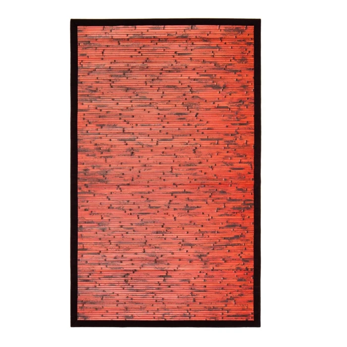 Anji Mountain 7' x 10' Cobblestone Mahogany Bamboo Rug